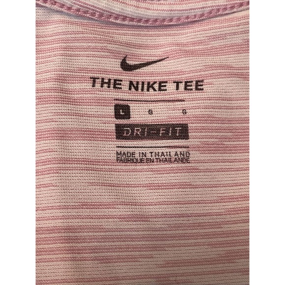 NIKE Women’s L Racerback Tee Pink Athletic - Picture 5 of 6